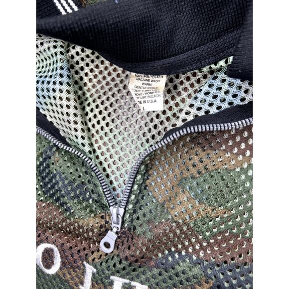 VTG 90s Master P No Limit Soldier Camo Mesh Shirt and Shorts Set Size L - Picture 3 of 16